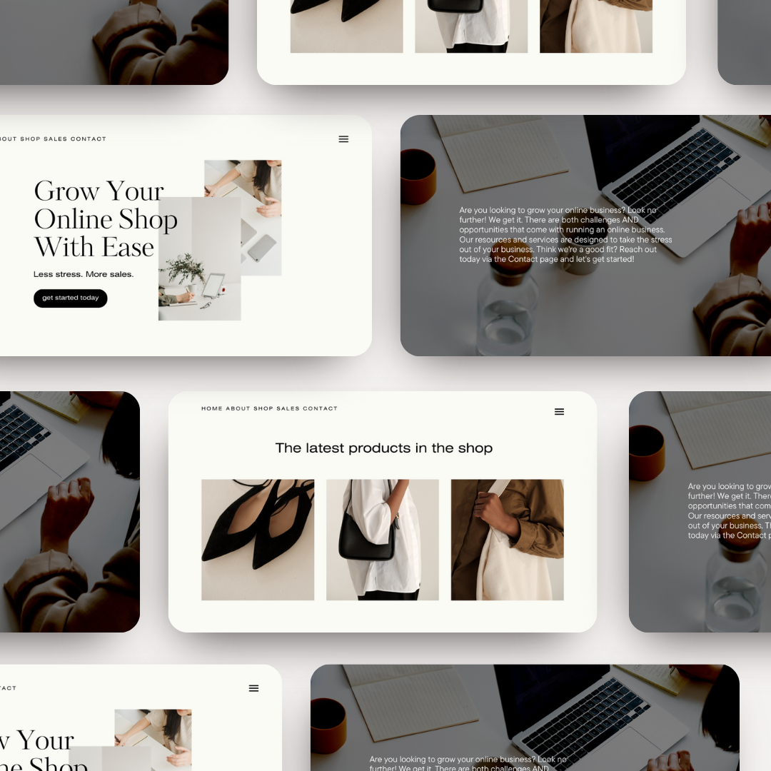 Modern website design on desktop and mobile devices, illustrating a custom redesign.